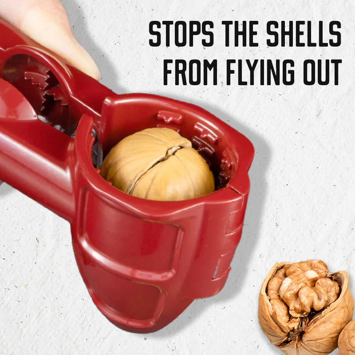 ✨ Leichter manueller Nussknacker – Spritzschutz, Aluminium und Edelstahl, einfach zu verwenden für Nüsse und Mandeln