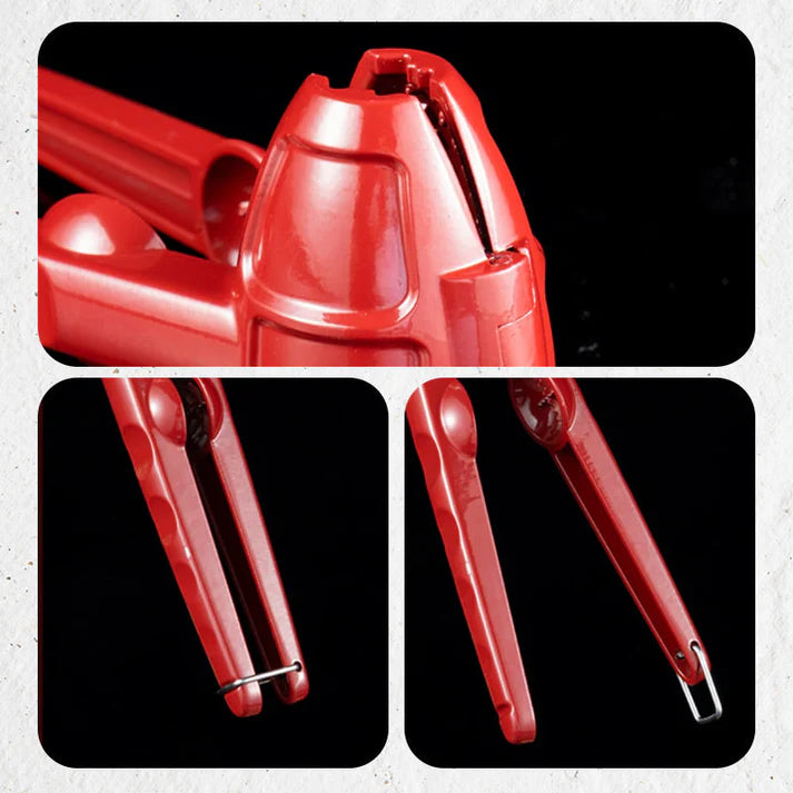 ✨ Leichter manueller Nussknacker – Spritzschutz, Aluminium und Edelstahl, einfach zu verwenden für Nüsse und Mandeln